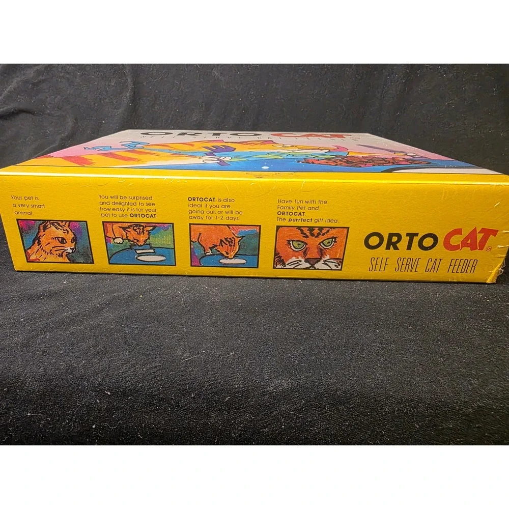 Orto Cat Self Serve Cat Feeder Vintage Mechanical Automatic Wind-Up Pet Feeder